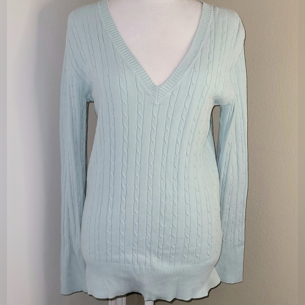 Old Navy LongSleeve Sweater Size Large Baby Blue